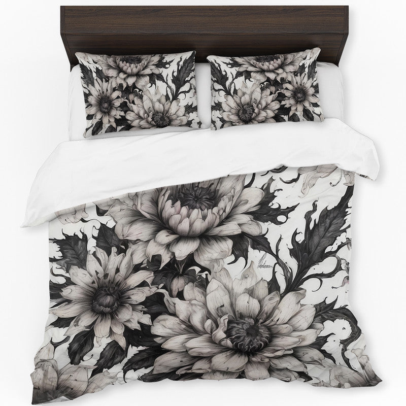 Midnight Garden Flowers by Nathan Pieters Duvet Cover Set