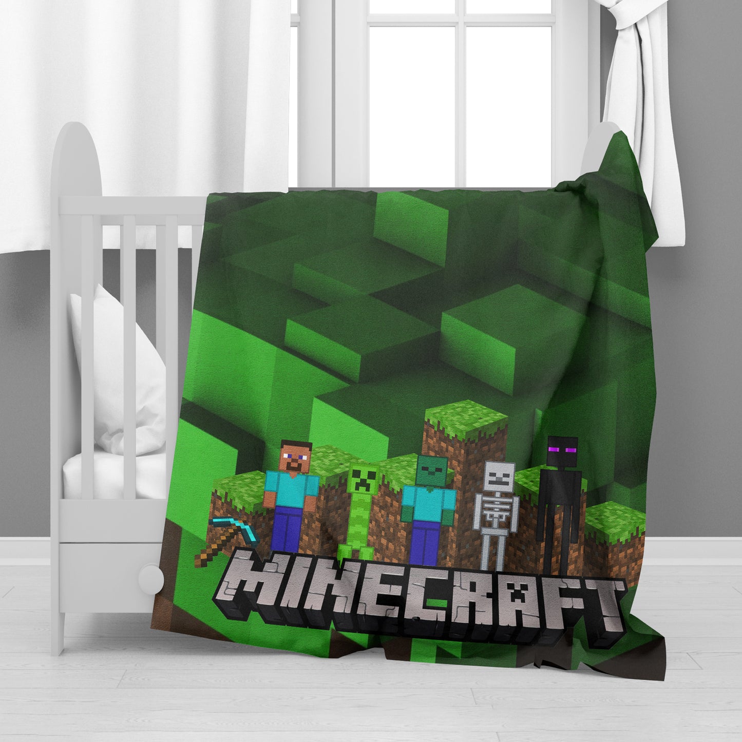 Minecraft Minky Blanket