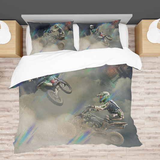 Dirt Bikes Duvet Cover Set