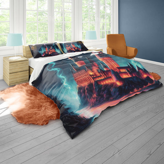 Magical Hogwarts Harry Potter By Nathan Pieterse Duvet Cover Set