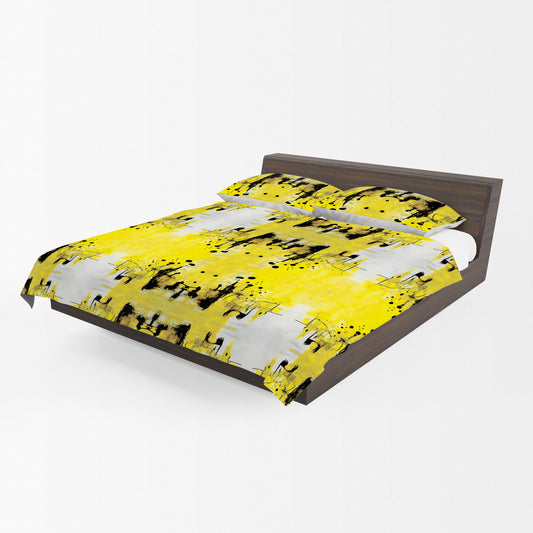 Yellow Abstract By Nathan Pieterse Duvet Cover Set