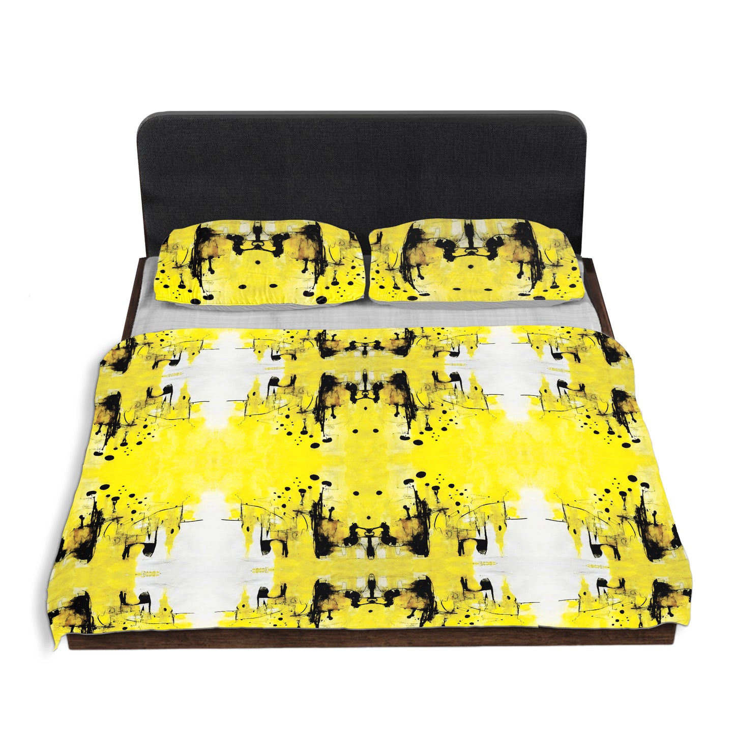 Yellow Abstract By Nathan Pieterse Duvet Cover Set