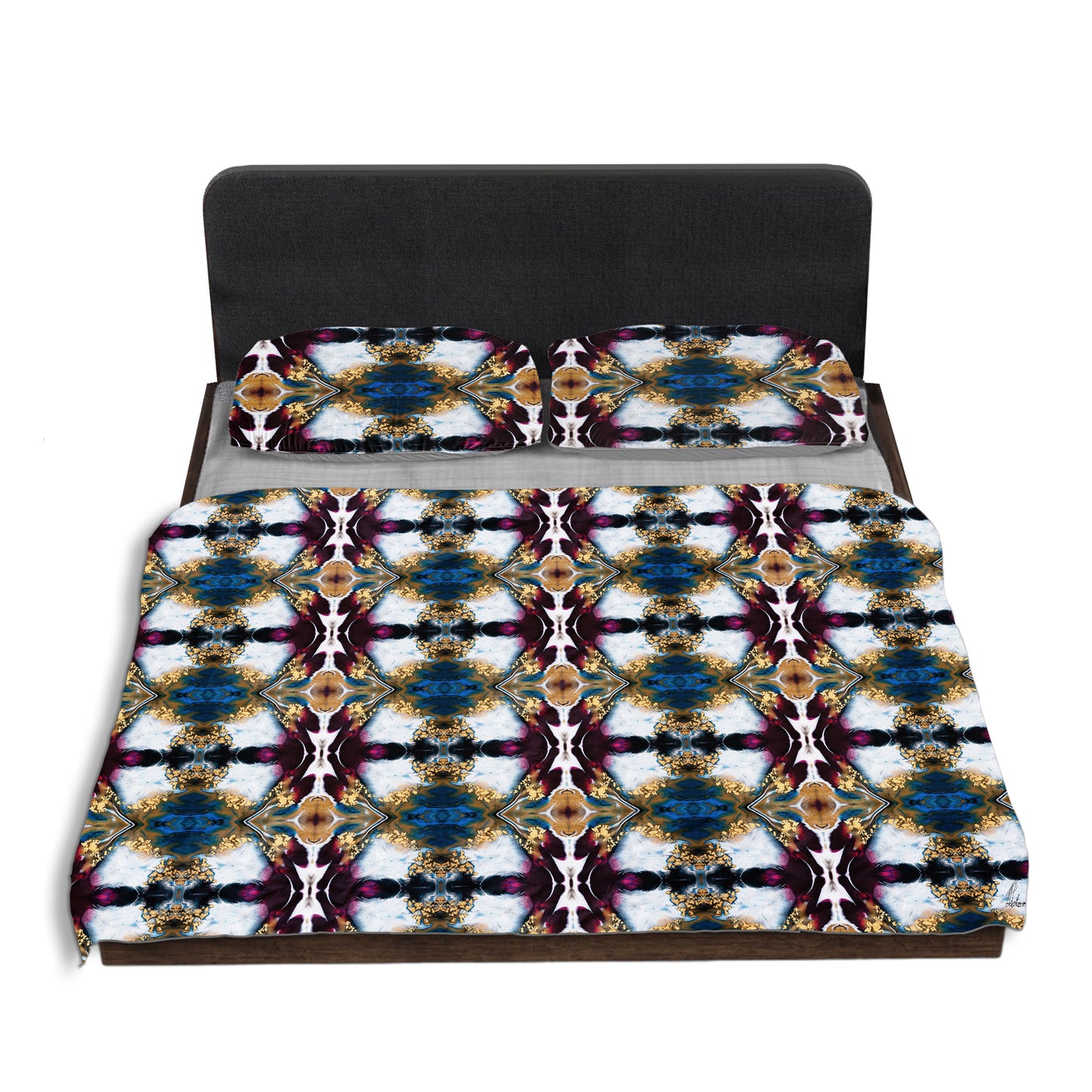 Purple Collision By Nathan Pieterse Duvet Cover Set