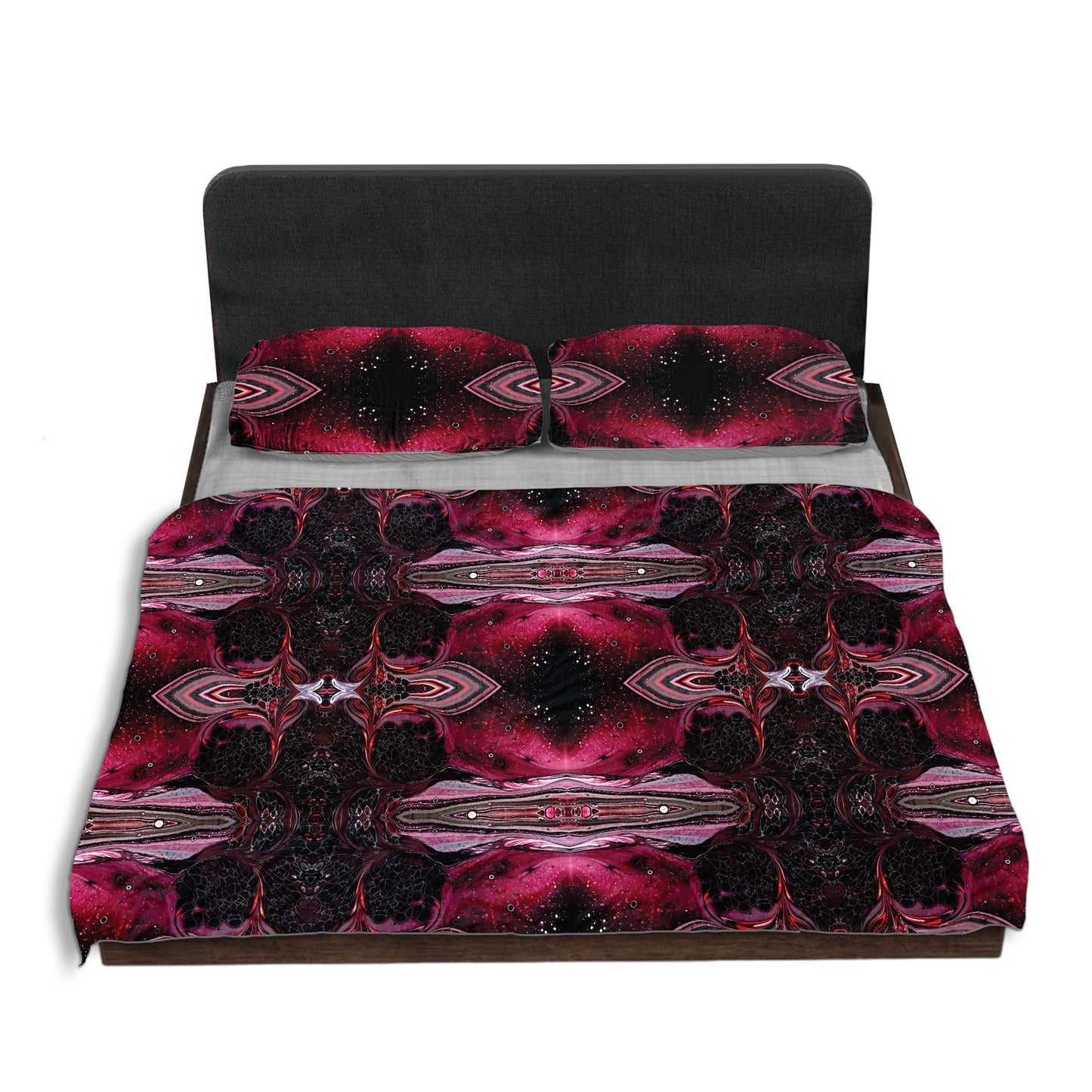 Red Galaxy By Nathan Pieterse Duvet Cover Set