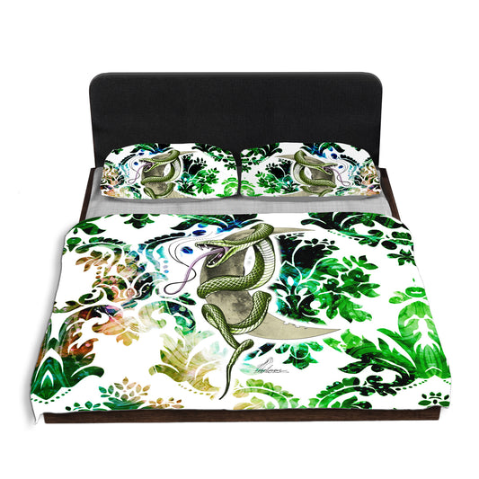 Snakes on the Moon Duvet Cover Set By Nathan Pieterse