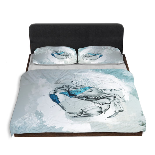 Crabby Cancer Duvet Cover Set By Nathan Pieterse