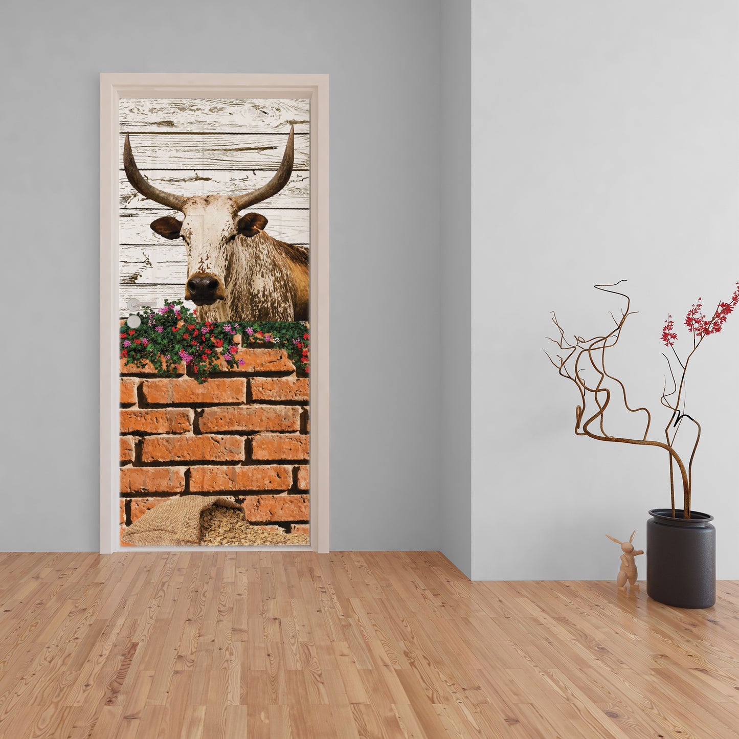 Nguni Wall Decoupage 800mm x 2000mm (Door)