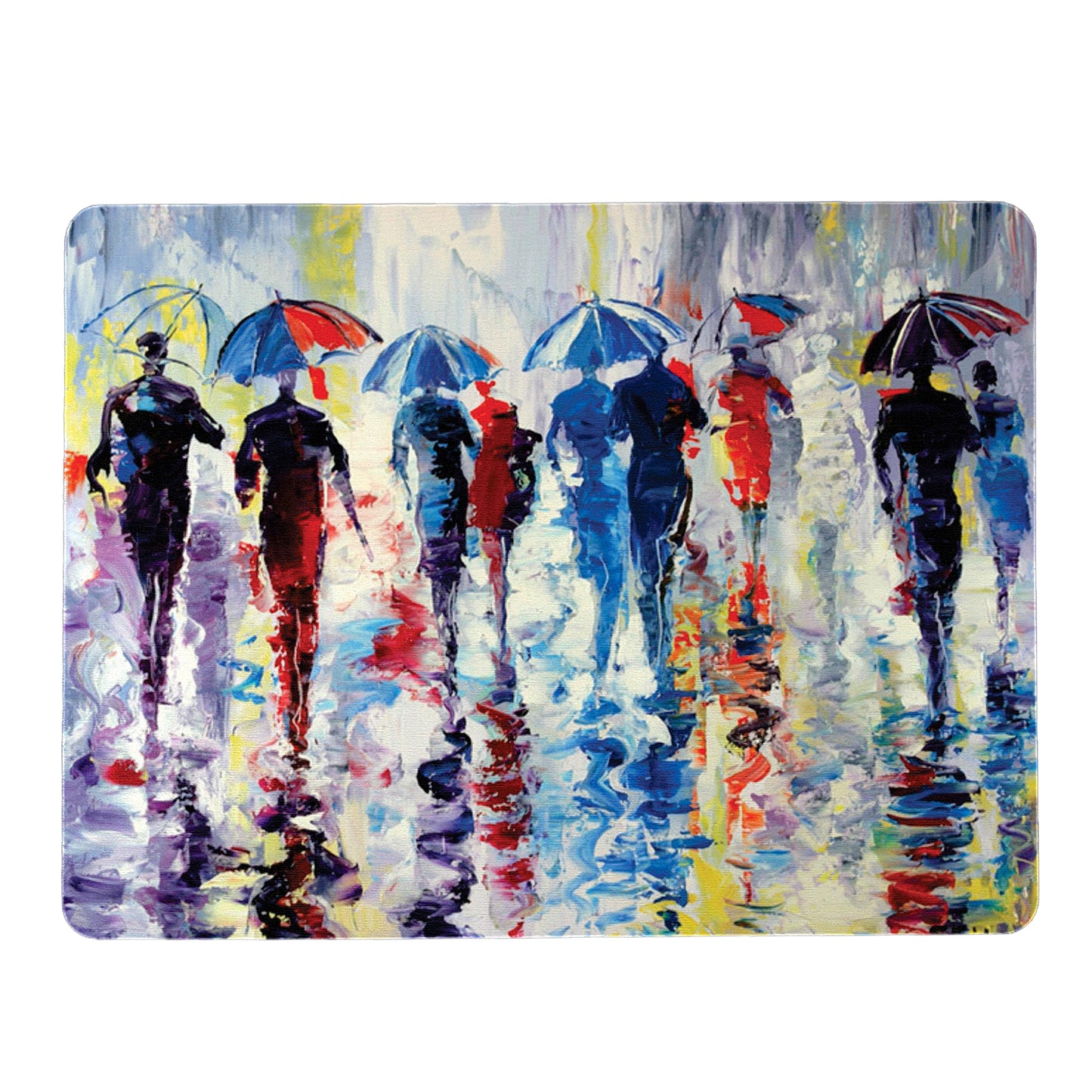 Painted Umbrellas Mouse Pad