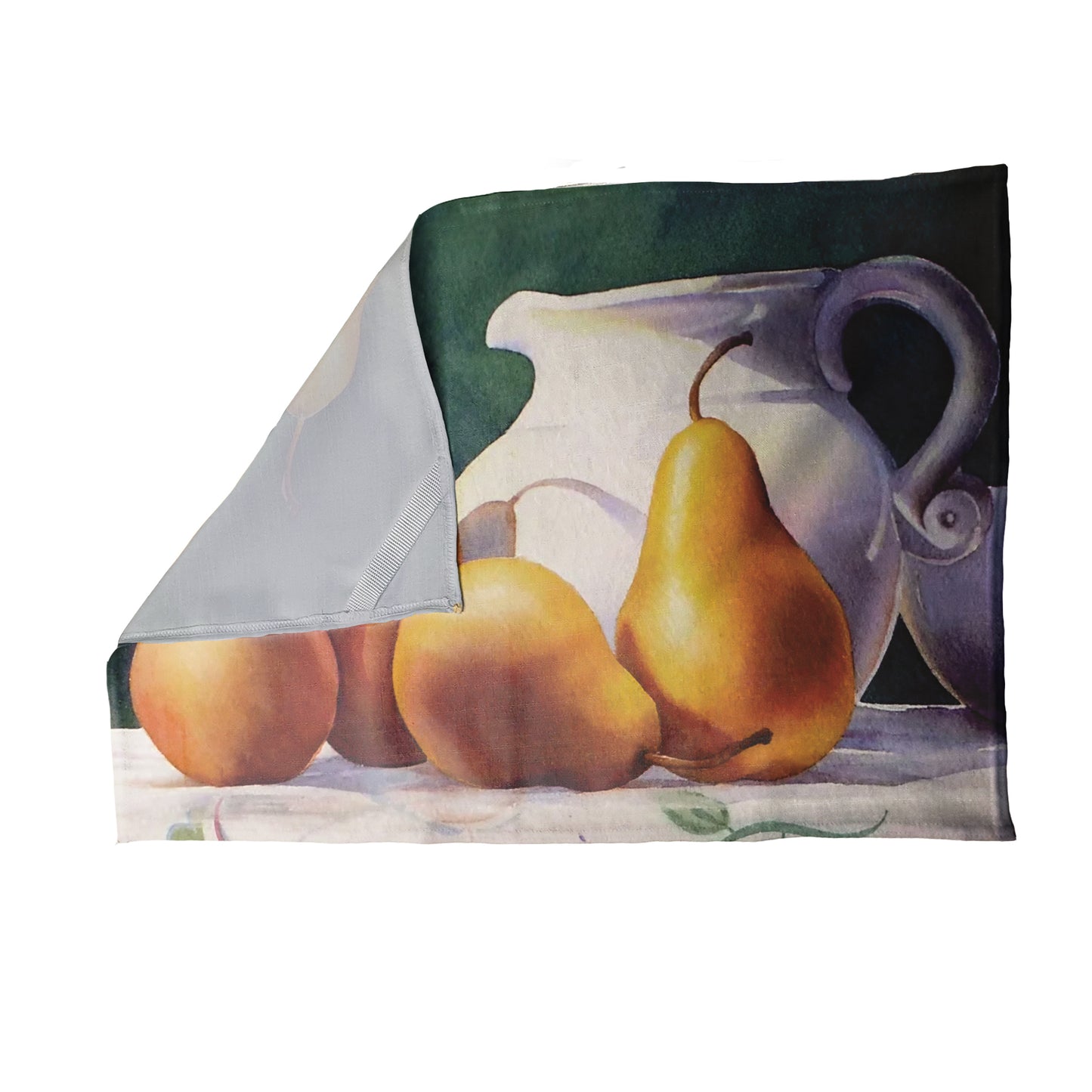 Painted Pear Still Life Tea Towel