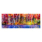 Painted Colourful Tree Bank Decoupage Drum Cover
