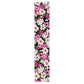 Painted Cosmos Flowers on Black Table Runner By Mark van Vuuren