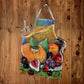 Painted Fruit Medium Length Apron