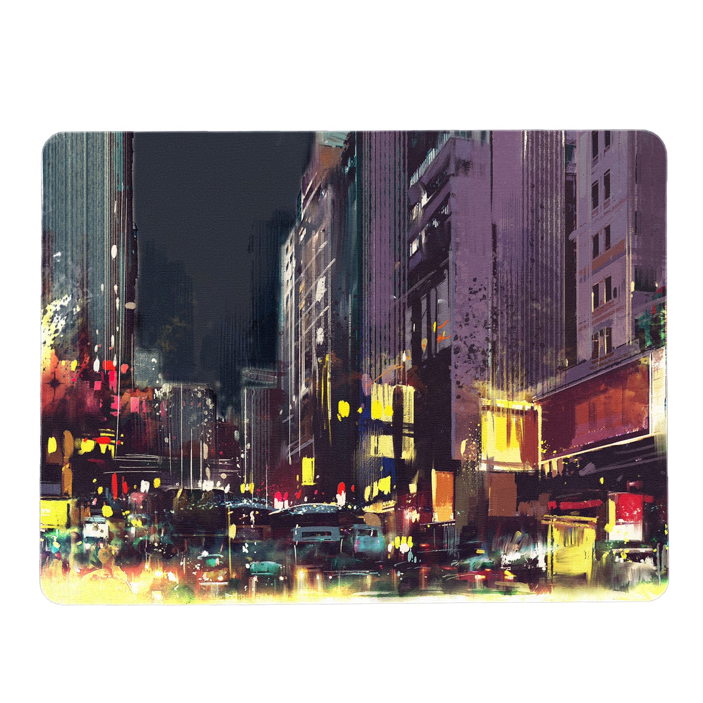 Painted Night City Mouse Pad