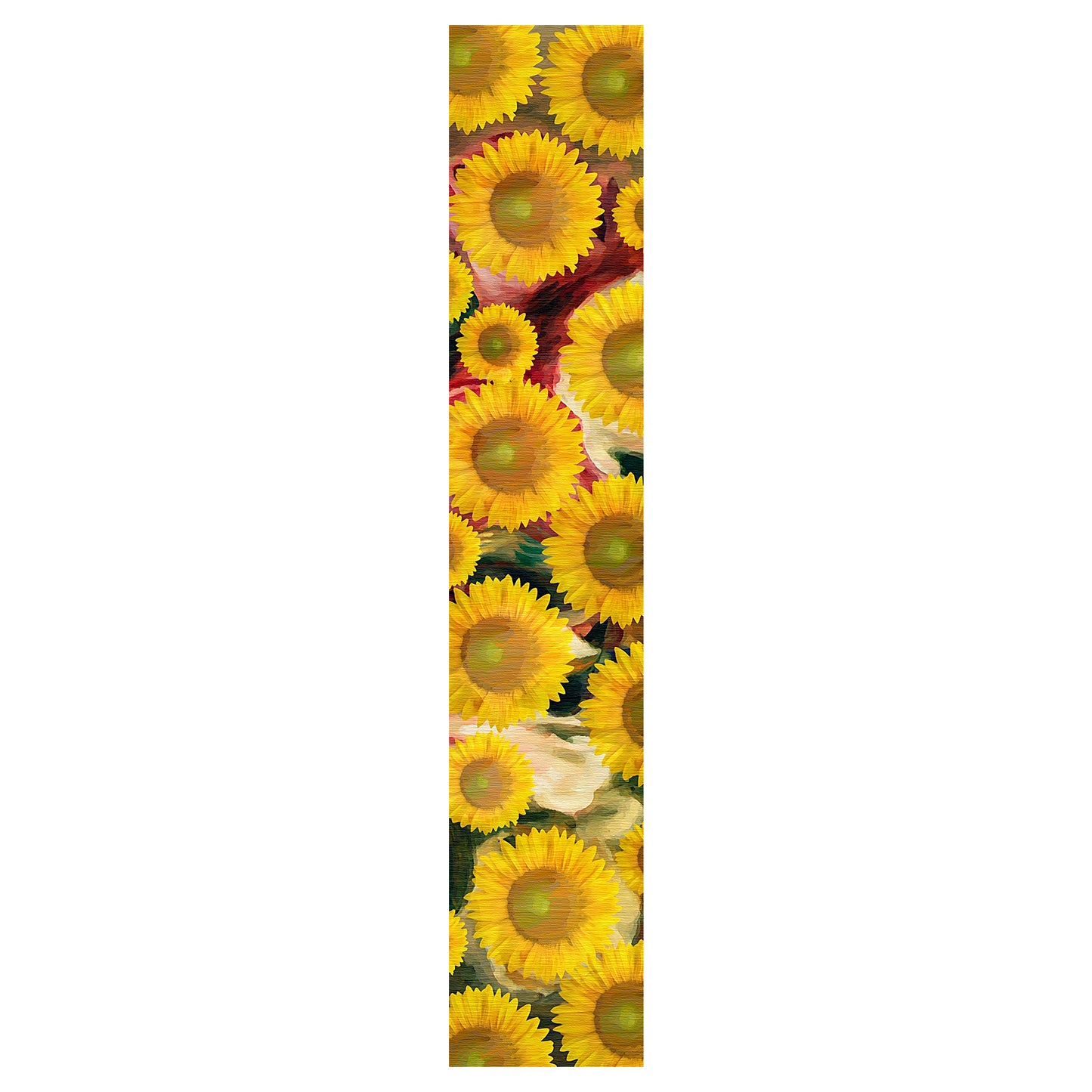 Painted Sunflower Pattern Table Runner By Mark van Vuuren