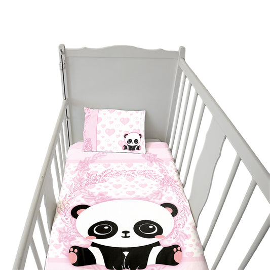 Panda Bear Cot Duvet Set