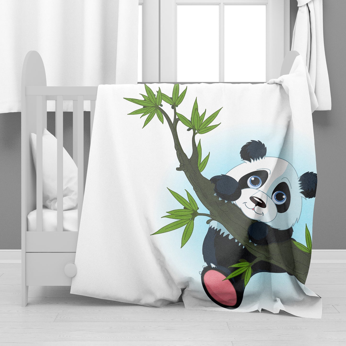 Cute Panda Minky Blanket