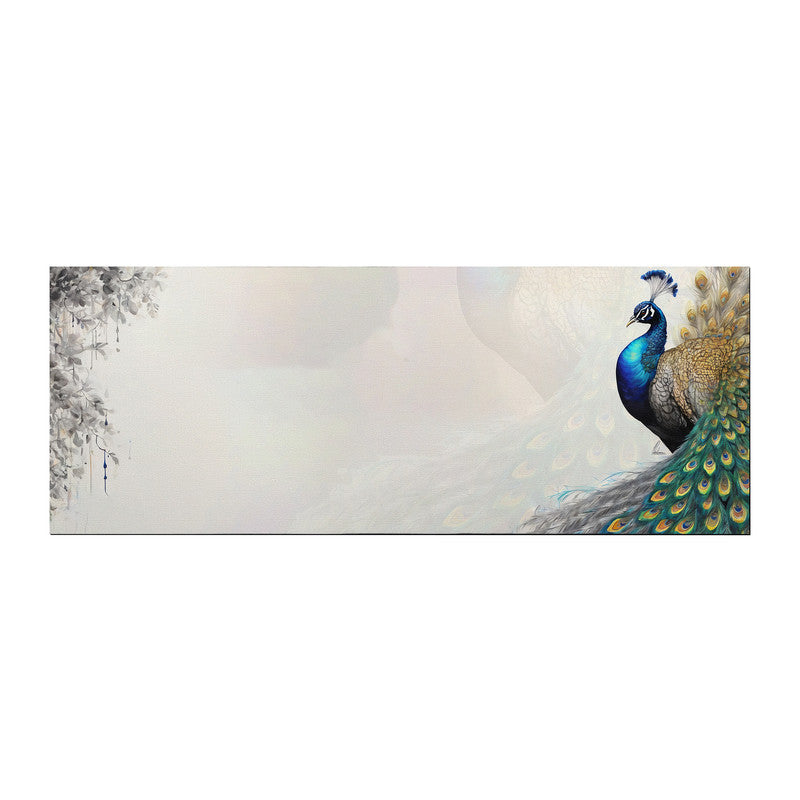 Peacock's Eclipsed Plumage by Nathan Pieterse Large Desk Pad