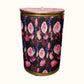 Pink Floral Pattern Decoupage Drum Cover