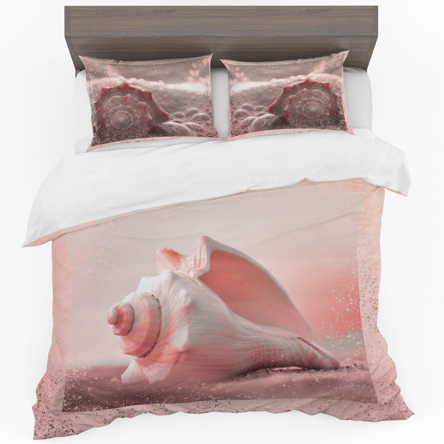 Pink Seashell Duvet Cover Set