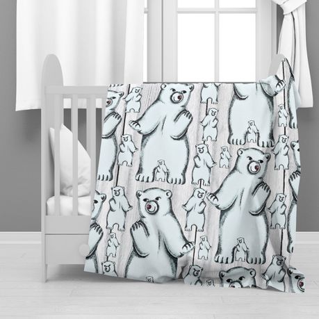 Polar Bear Minky Blanket By Mark van Vuuren