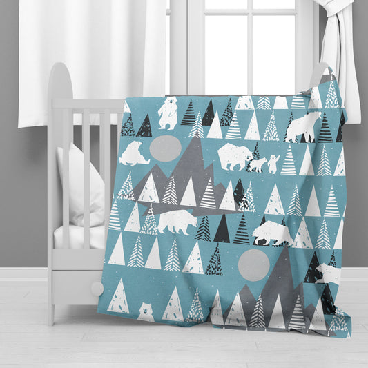 Polar Bear Minky Blanket