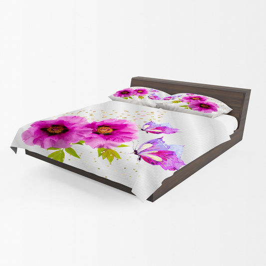 Purple Butterfly Duvet Cover Set