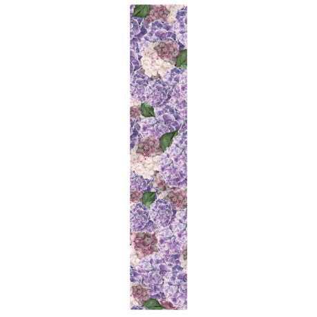 Purple & White Floral Table Runner By Mark van Vuuren