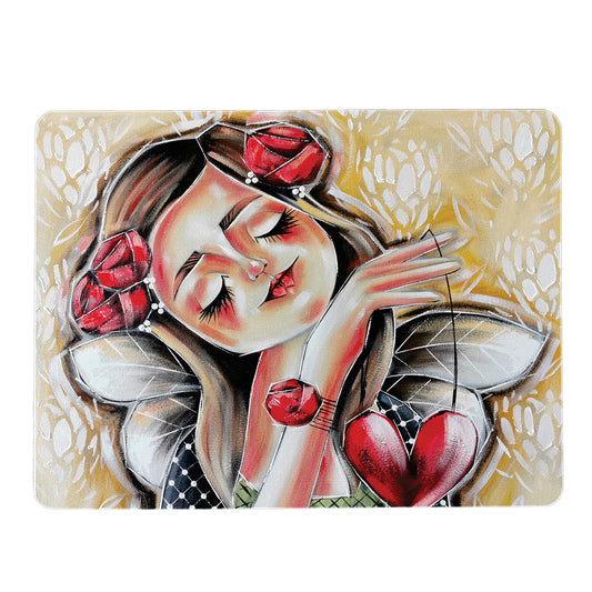 Ruby Heart Mouse Pad