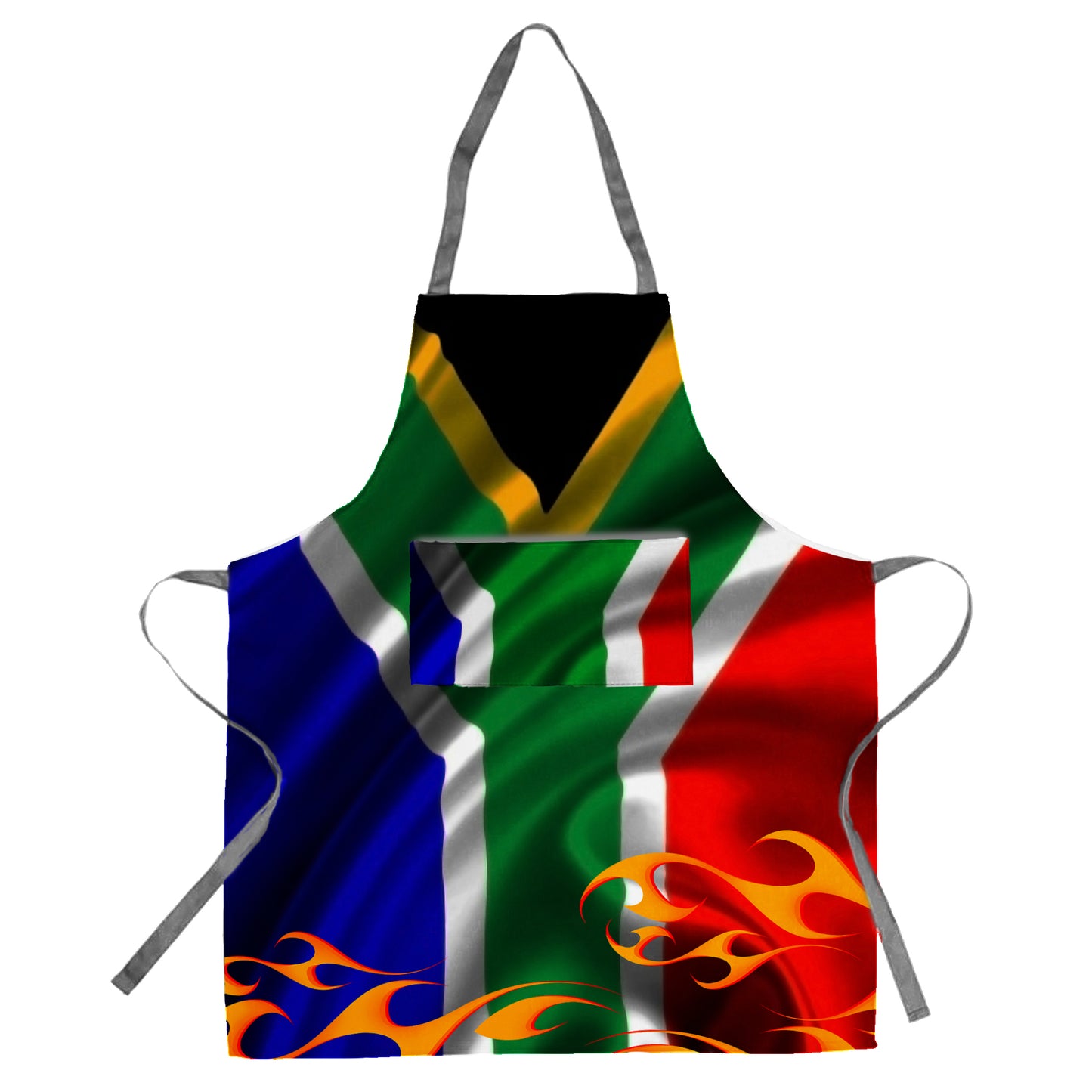 South African Flag Medium Length Apron