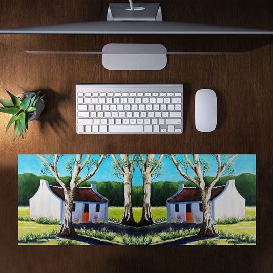 Shaded Home by Marthie Potgieter Large Desk Pad