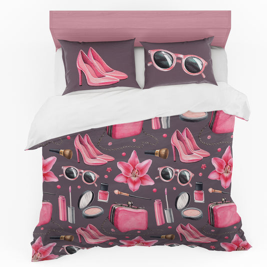 Pink Fashion Duvet Cover Set