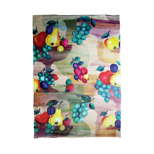 Simple Painted Fruit Tea Towel