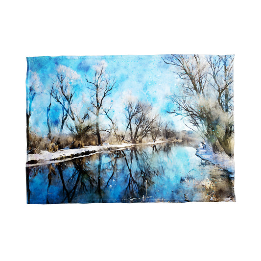 Snowy River Landscape Tea Towel