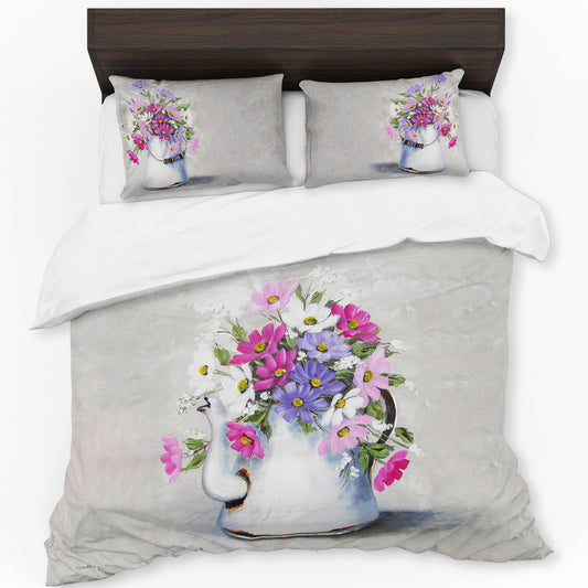 Colourful Gerberas By Stella Bruwer Duvet Cover Set