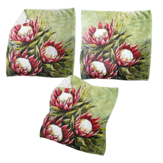 Wild Proteas By Stella Bruwer Dish Towels