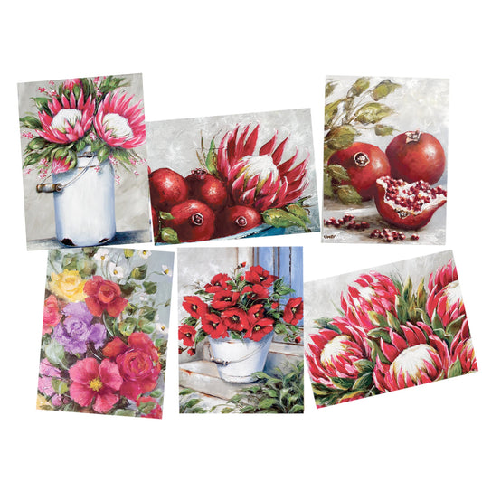 Decoupage - Mix Of Proteas A4 or A5 by Stella Bruwer