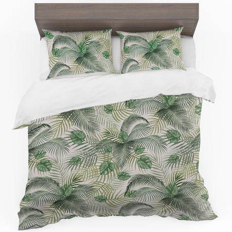 Tropical Palm Duvet Cover Set By Mark van Vuuren