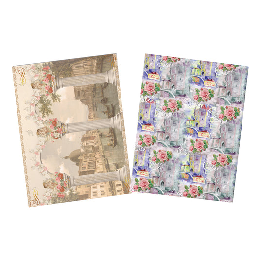 Venice Floral Decoupage A1