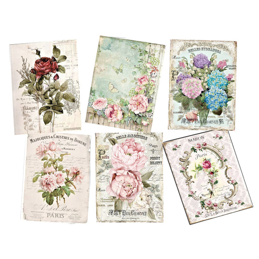 Vintage Floral Decoupage A4 or A5