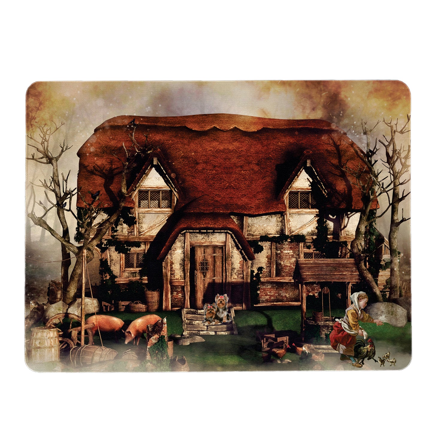 Vintage House Mouse Pad