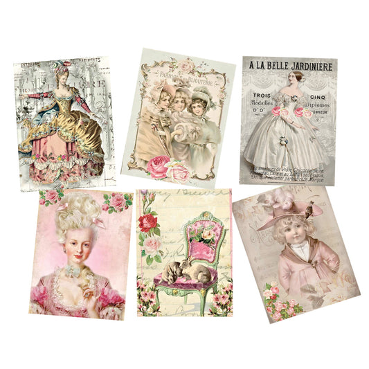 Vintage Ladies Decoupage A4 or A5