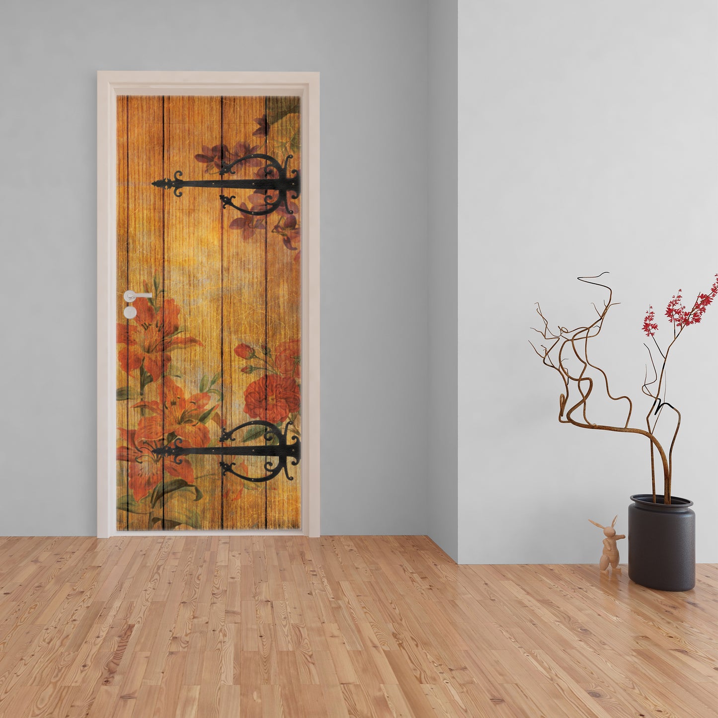 Vintage Floral Decoupage 800mm x 2000mm (Door)
