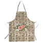 Newspaper Rose Medium Length Apron