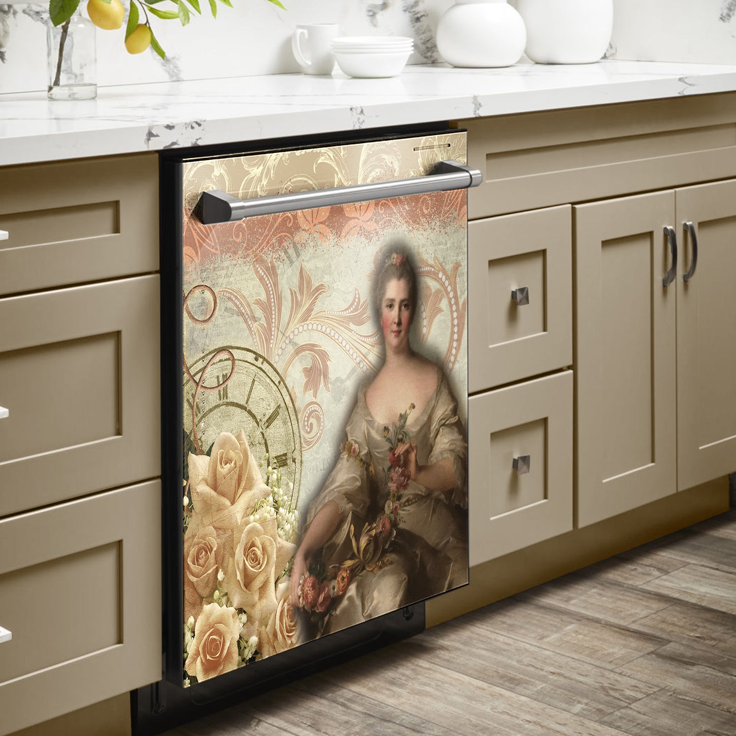 Decoupage Tear Resistant Transfers - Vintage Lady 1m x 1m