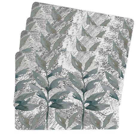 Water Painted Leaves Placemats By Mark van Vuuren