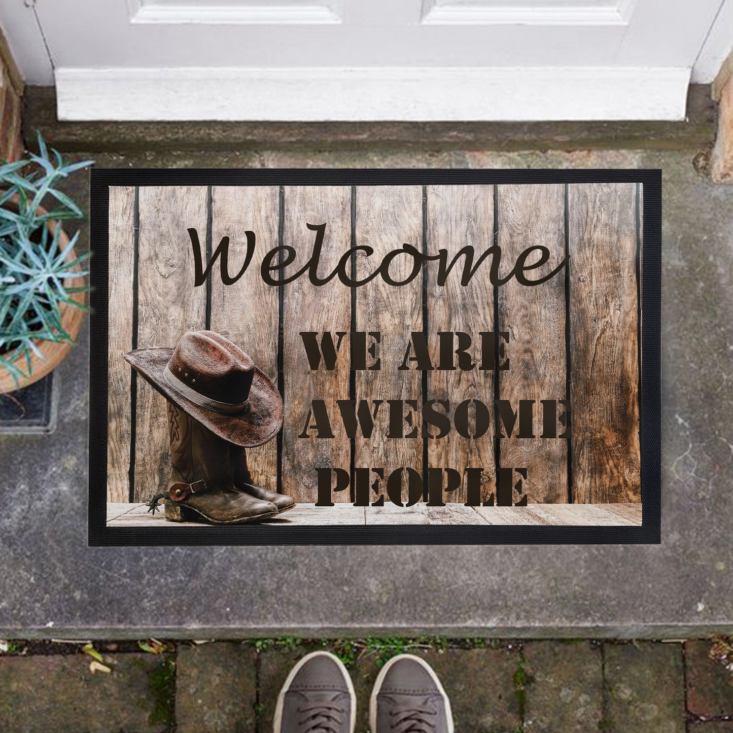 We are Awesome Door Mat