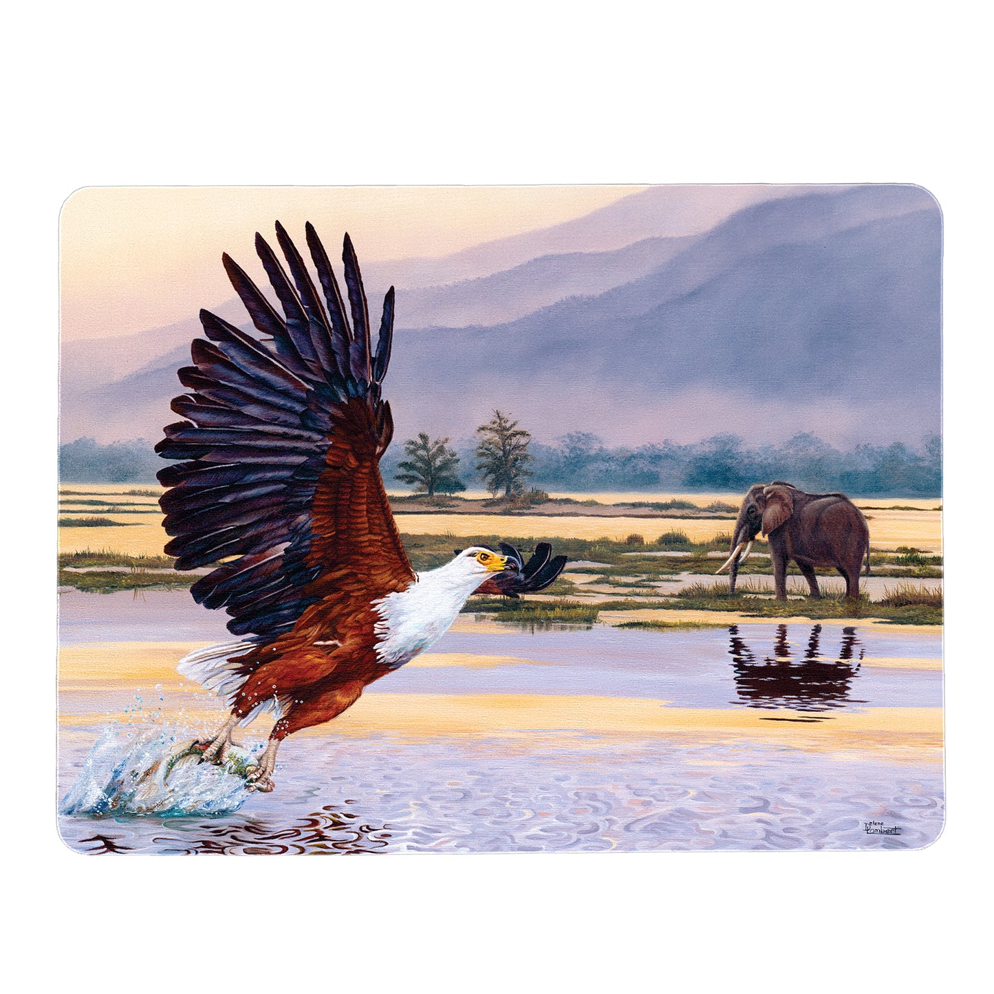 Where Eagles Dares Mouse Pad by Delene Lambert