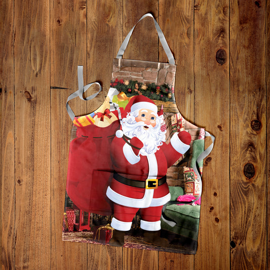 Father Christmas Medium Length Apron