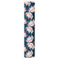 White Protea on Blue Background Table Runner By Mark van Vuuren