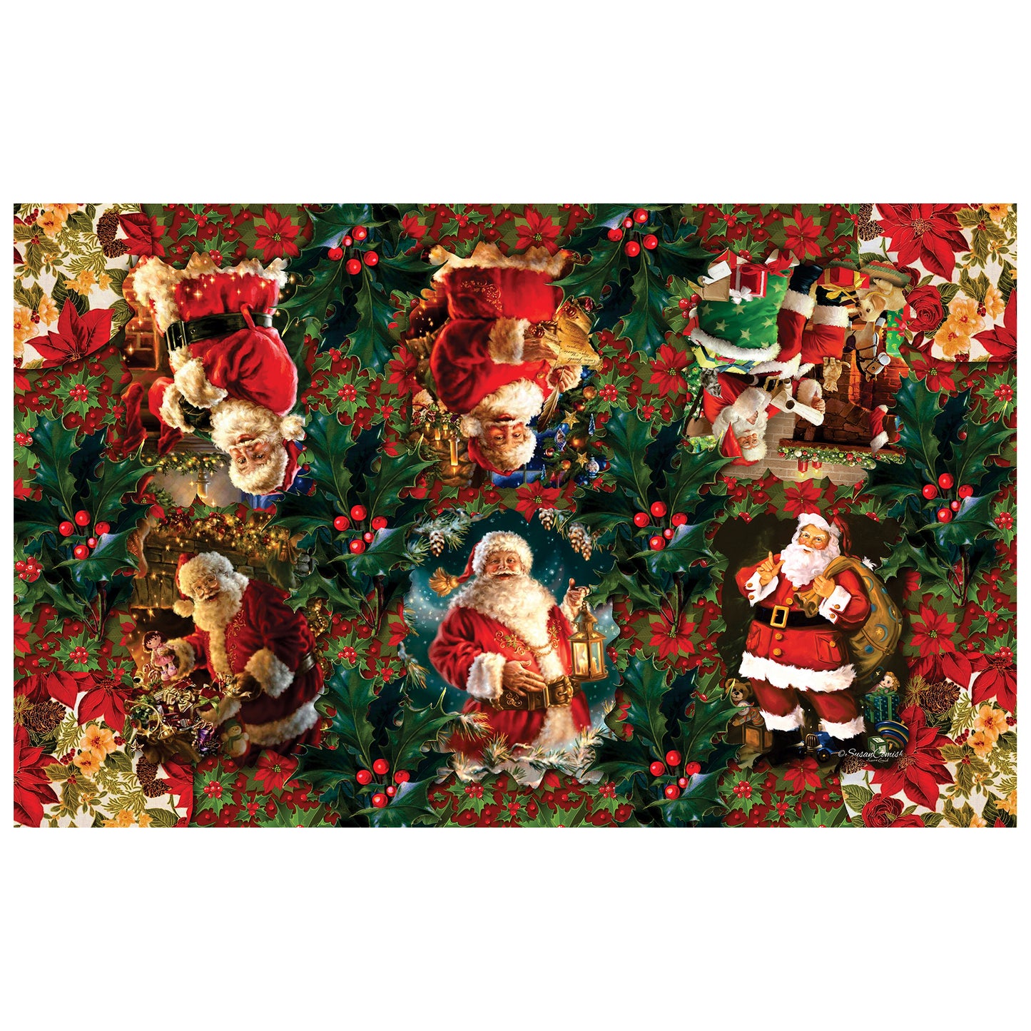 Christmas Santa Rectangle Tablecloth